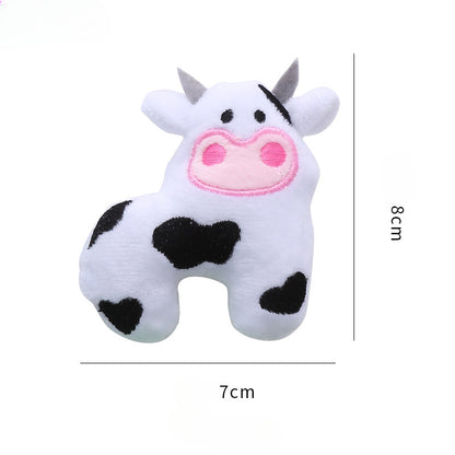 Cow Parrot Shape Cat Toy Cute Plush Animal Toys With Catnip Interactive Play Pet Supplies Tease Cat Bite Resistant