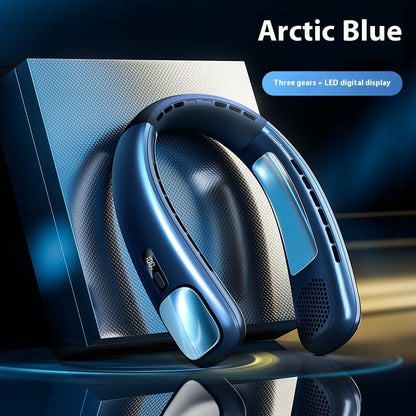 Usb Rechargeable Long Endurance Mute Leaf-free Halter Little Fan Portable Outdoor