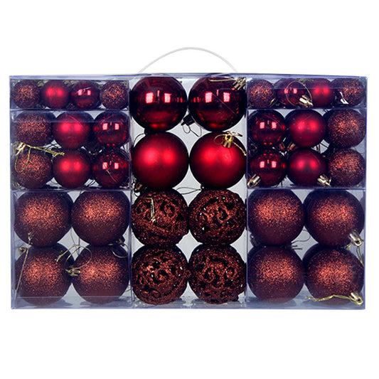 Christmas Ball 3-6cm Set Pvc Boxed Christmas Tree Decoration Colorful Ball