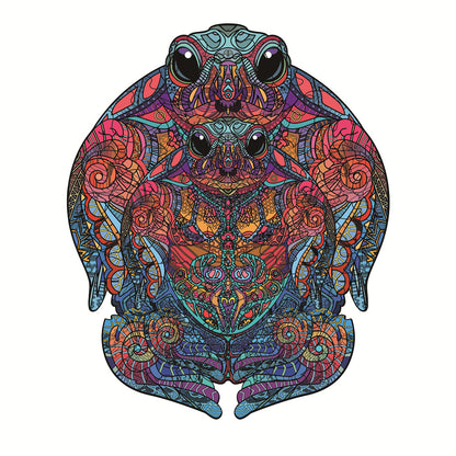 Each Piece Is Animal Shaped Christmas Gift Colorful Elephant Turtle Wooden Jigsaw Puzzles