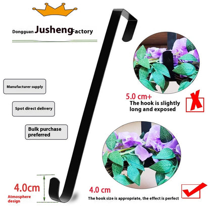 Garland Hook Retractable Christmas Decorative Door Rear Hook Metal Iron Hook Christmas Iron Hook