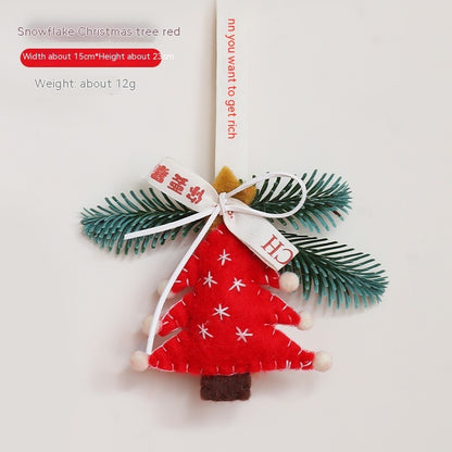 Nordic Style Christmas Decoration Pendant Vehicle Bell