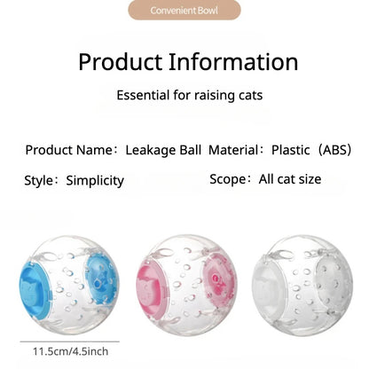 Dog Cat Slow Feeding Ball Food Leakage Smart Toy Feeder Treat Training Interactive Supplies Snuffle Dispenser Pet Accessories