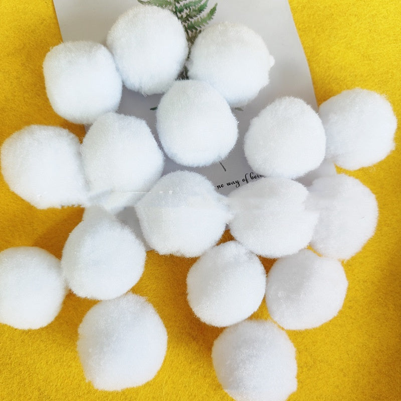 White Polypropylene Ball Christmas Ball Ornament