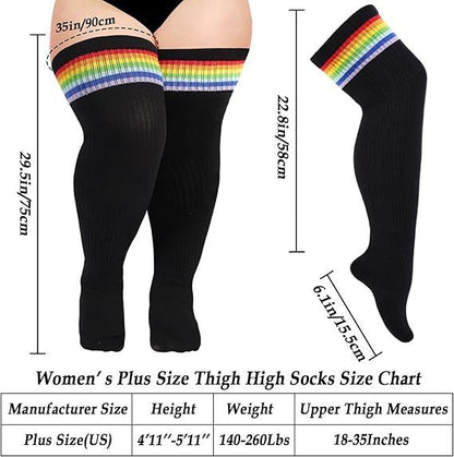 Plus-sized Plus Size Knee Socks Long-barreled Compression Stockings