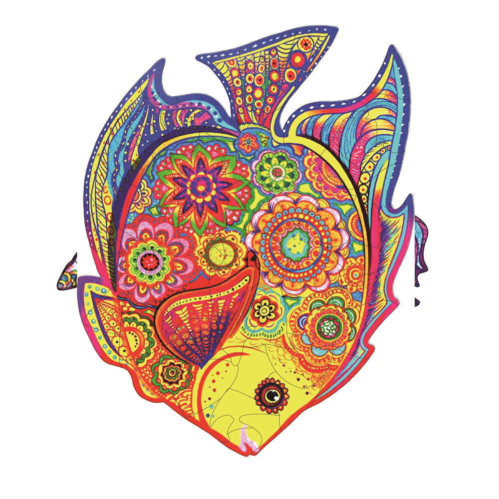 Each Piece Is Animal Shaped Christmas Gift Colorful Elephant Turtle Wooden Jigsaw Puzzles