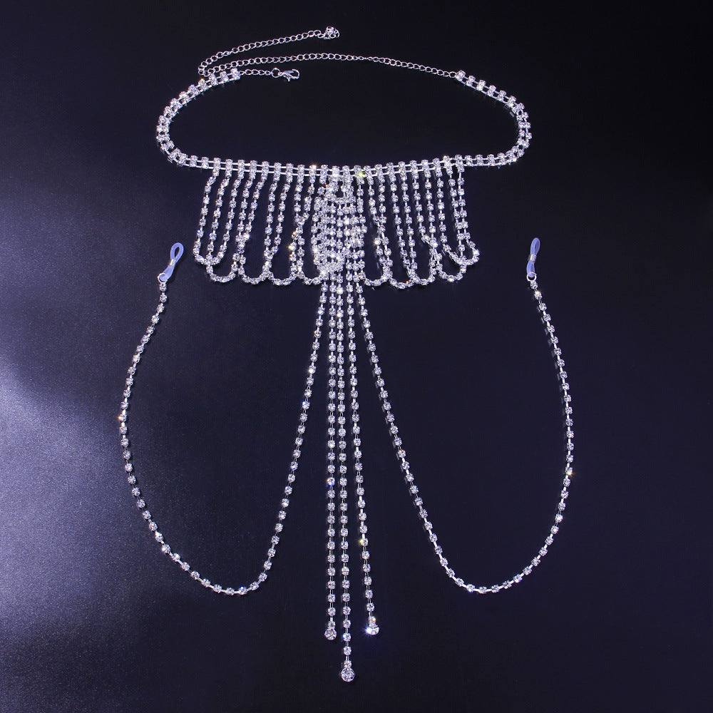 Rhinestone Breast Chain Ladies Adult Appealing Accessories