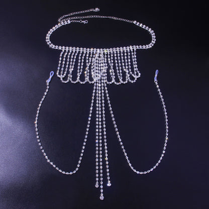 Rhinestone Breast Chain Ladies Adult Appealing Accessories