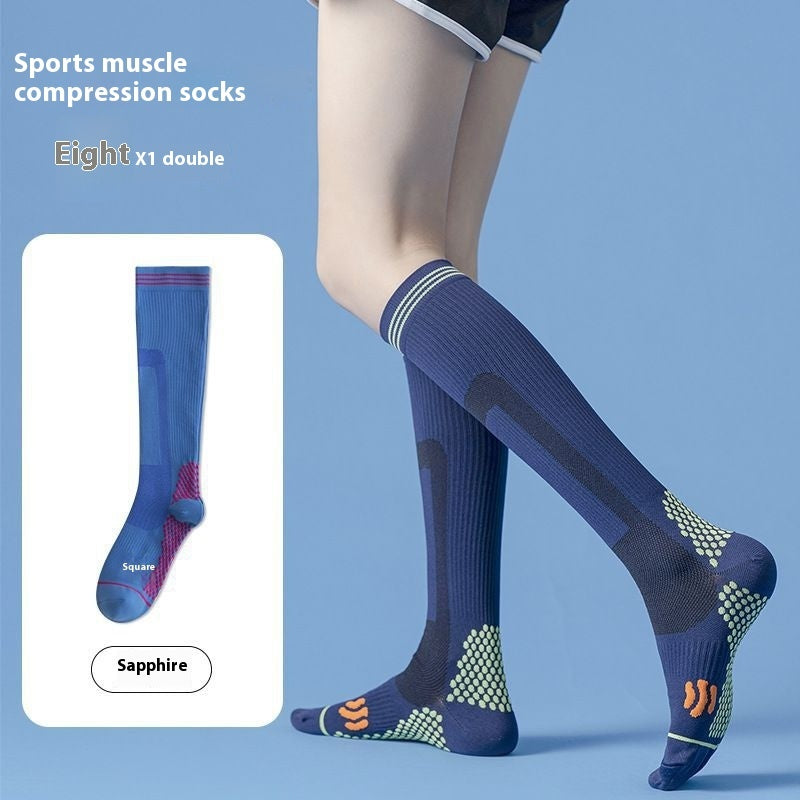 Professional Sports Fitness Tube Socks Muscle Compression