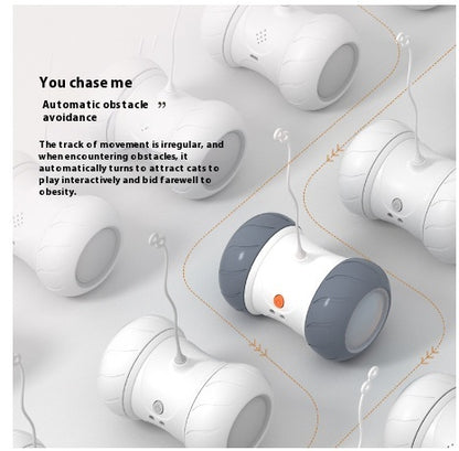 Smart Electric Funny Cat Automatic Roller Tumbler Sounding Tool Pet Supplies
