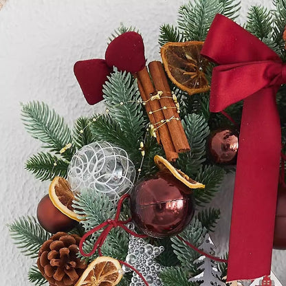 Christmas Wreath High-end Decorations Bow Pine Cone Christmas Ball