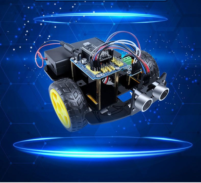 Ultrasonic Obstacle Avoidance Robot DIY Programmable Kit