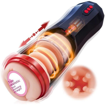 Fully Automatic Internal Telescopic King Kong Airplane Bottle Men's Masturbator Penis Exerciser Adult Supplies