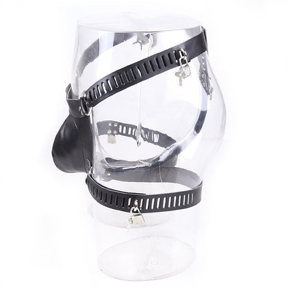 Bondage Flirting Men's Appliances Chastity Pants Leather Strap Adult Bird Cage Sexy Panties