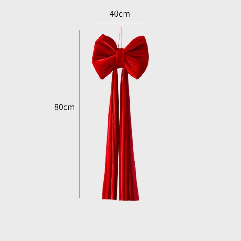 Christmas Decoration Velvet Large Bow Decoration
