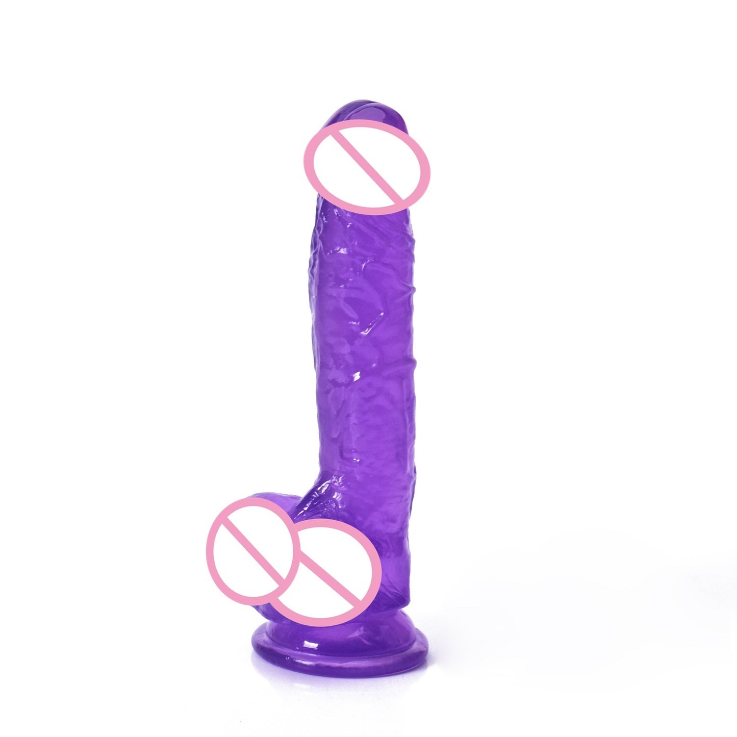 Crystal Simulation Penis Women's Masturbation Device Dildo Bold Lengthened Cannon Adult Sex Product