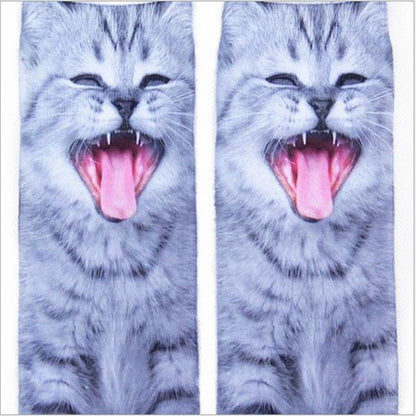 3D Printing Socks Flip Flops Cartoon Creative Socks Men And Women Couple Socks