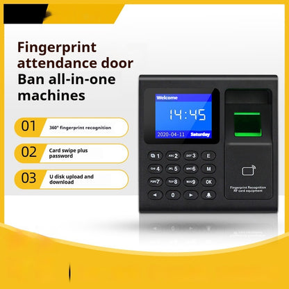 Fingerprint Attendance And Access Control System System USB Flash Disk Sensor Door Mute Smart Lock