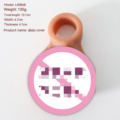 Men's Exotic Condom Sex Toy Set Adult Supplies Crystal Set Penis Set Foreskin Blocking Ring Bold Lengthened