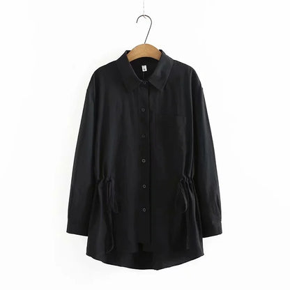 Waist Long-sleeved Shirts Are Stylish And Slim All-match