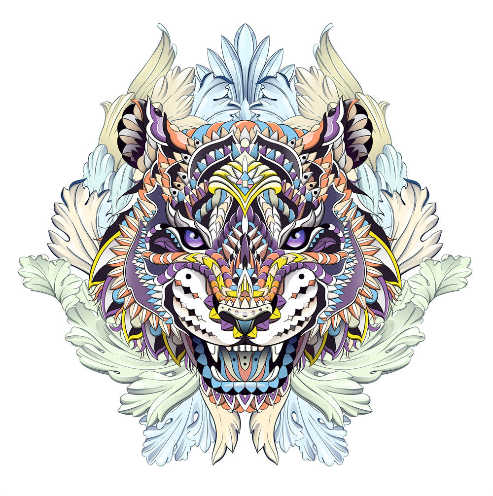 Each Piece Is Animal Shaped Christmas Gift Colorful Elephant Turtle Wooden Jigsaw Puzzles